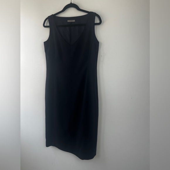 NWOT Jaeger Black Sleeveless Quiet Luxury Knee Length Career Sheath Dress US8 - Picture 6 of 13